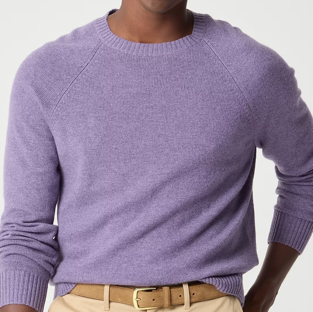 J. Crew Men's Lambswool Blend Sweater Size Medium NEW